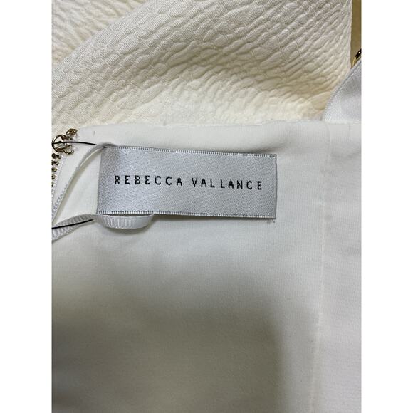 Rebecca Vallance 'Calla' White Cloqu� Midi Dress Size 2 - NWT - Picture 4 of 5